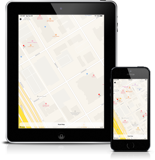 Mockup pyRealtor Mobile Application FSBO Map View