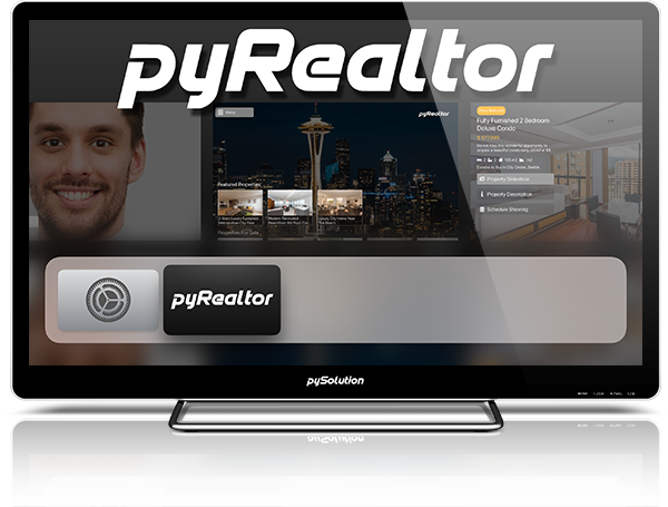 Mockup pyRealtor TV App Load Screen